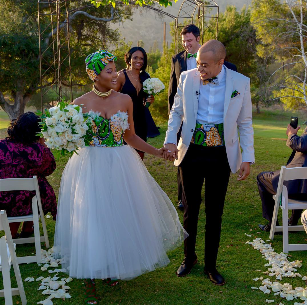 Black Wedding Moment Of The Day: This Bride's Dress Is The Best Of Both Worlds
